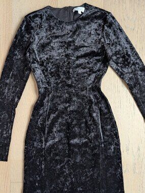 Other Stories Black Velvet Mini Dress